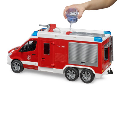 Žaislinė BRUDER gaisrinė Mercedes Benz Sprinter su šviesomis ir garsu 02680