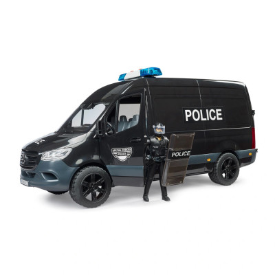 Žaislinis BRUDER policijos specialiųjų pajėgų autobuskiukas MB Sprinter 02685