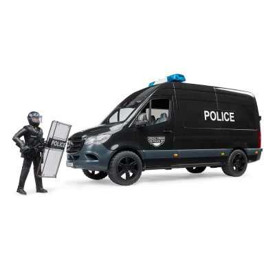 Žaislinis BRUDER policijos specialiųjų pajėgų autobuskiukas MB Sprinter 02685