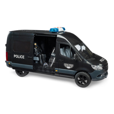 Žaislinis BRUDER policijos specialiųjų pajėgų autobuskiukas MB Sprinter 02685