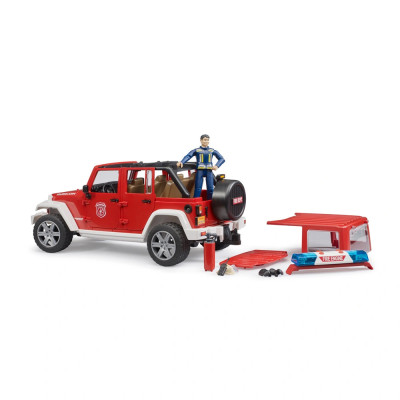 Žaislinis BRUDER gaisrinės automobilis Jeep Wrangler Unlimited 02528