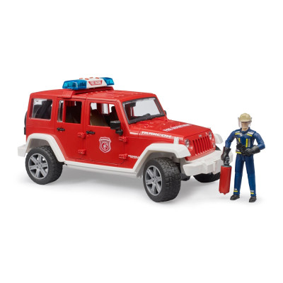 Žaislinis BRUDER gaisrinės automobilis Jeep Wrangler Unlimited 02528
