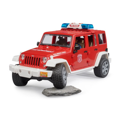 Žaislinis BRUDER gaisrinės automobilis Jeep Wrangler Unlimited 02528