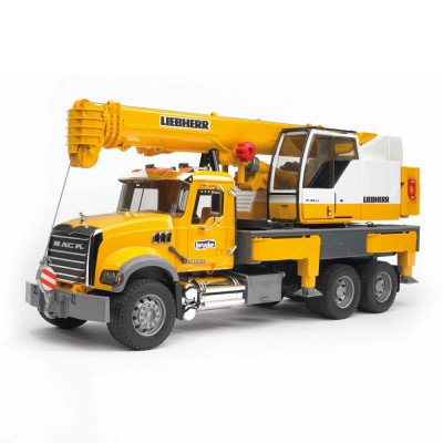 Žaislinis BRUDER kranas Mack Granite Liebherr 02818