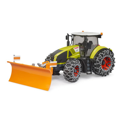 Žaislinis BRUDER traktorius su sniego peiliu Claas Axion 950 03018