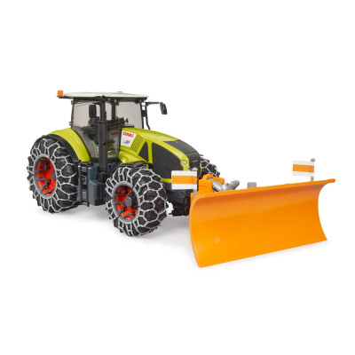 Žaislinis BRUDER traktorius su sniego peiliu Claas Axion 950 03018