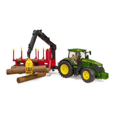 Žaislinis BRUDER traktorius John Deere 7R 350 su priedais 03154