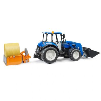 Žaislinis BRUDER traktorius New Holland su priedais T5.120 02187