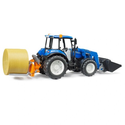 Žaislinis BRUDER traktorius New Holland su priedais T5.120 02187